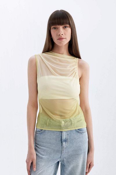 DeFacto Degaje Collar Slim Fit Tulle Athlete - C9322ax24sm