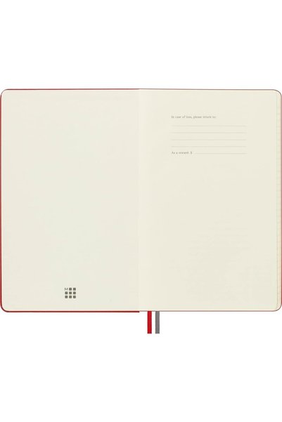 Moleskine Lg Çizgili Kalın Kırmızı Defter L Boy Sert Kapak