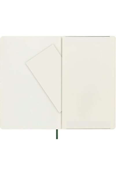 Moleskine Striped Myrtle Green Notebook L Size Soft Cover