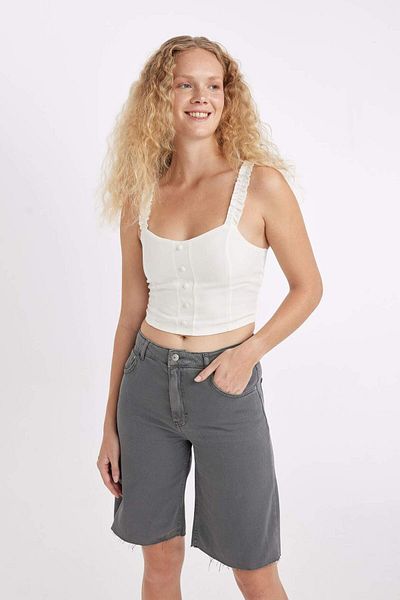 DeFacto Ärmellose Bluse mit V-Ausschnitt - D1011AX24SM