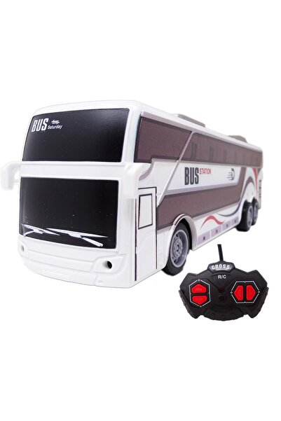 Salamandra SALAMANDRA KIDS® Plastic Toy Bus with Full Function Remote Control, White