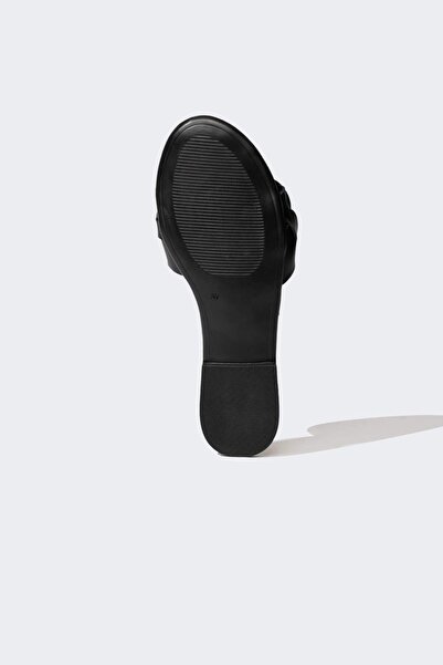 DeFacto Damen-Slipper aus Kunstleder - flache Sohle, einzelner Riemen, C3719AX24HS