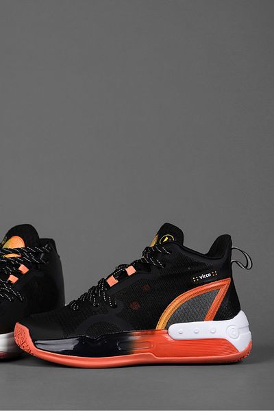 Vicco Boys' Black Basketball Shoes - Gallen Model, Light and Non-Slip
