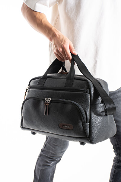 By Hakan GK63  Seyahat El ve Omuz Valizi Spor Hastane Çantası  Kabin Boy SİYAH