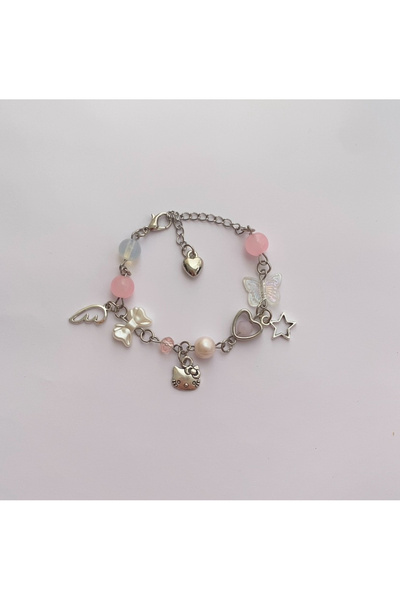 bettymettys Hello Kitty Charmlı y2k Fairycore Coquette Bileklik