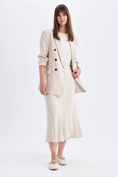DeFacto Satin Maxi A-line Skirt - D2172AX24SM