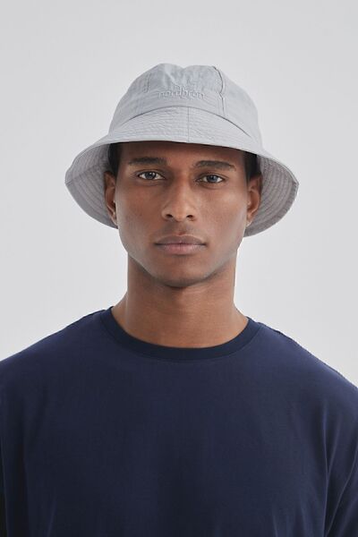 Nordbron Unisex Gri Basic Nakışlı Yazlık Bucket Kova Şapka Model Terletmez Bantlı Cool Trend Plaj Kally