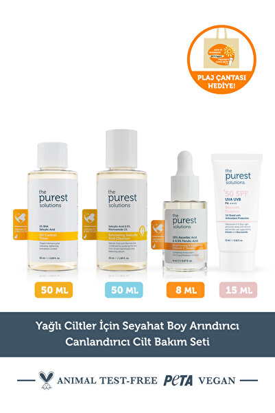 The Purest Solutions Set de îngrijire a pielii, purificator și revitalizant, ...