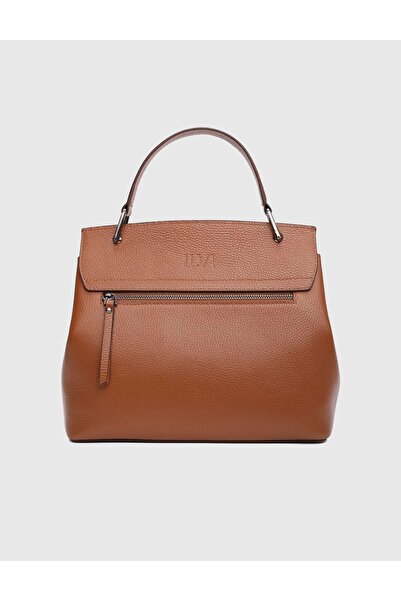 İLVİ Aires Hakiki Floter Deri Taba Kadın El Çantası