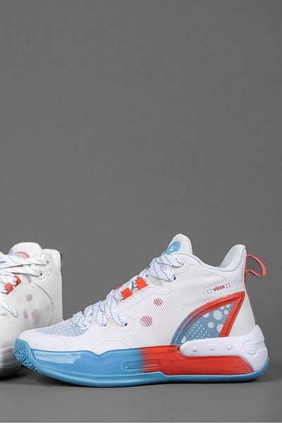 Vicco Gallen Model Boys - Light Non-Slip White/Blue Basketball Shoes