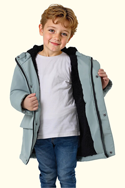 freemen Чоловіча спортивна куртка - з капюшоном, 3 кишені, м'ятно-зелена, з п...