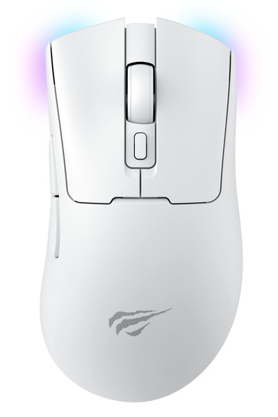 Havit Gamenote MS966SE Kablosuz Gaming Mouse - Beyaz – 3 Mod Bağlantı, 10000 DPI, RGB, BT V5.2