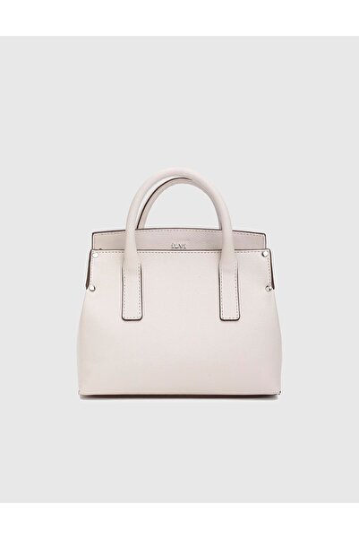 İLVİ Lazare Deri Ekru Kadın El Çantası