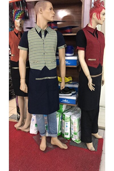 ETKİN Garsonalpakatişörtyelekliönlükkırmızıturuncuyeşil