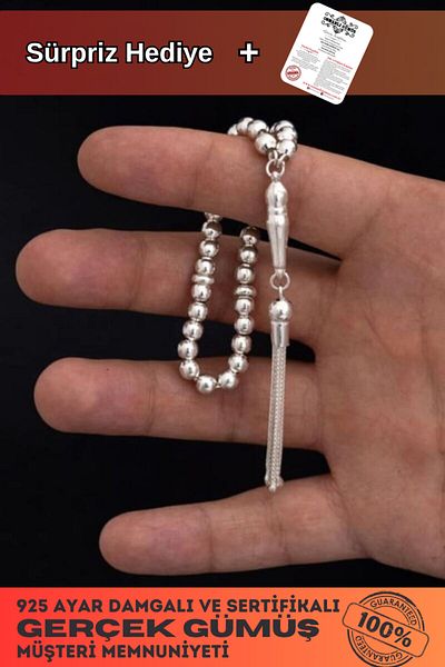 OSMANLI GÜMÜŞ Little Mascot Size Silver Rosary - Globe Cut 12,5gr