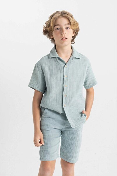 DeFacto Erkek Çocuk Müslin Şort Z5370A624HS