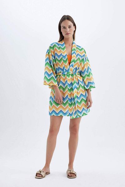 DeFacto Kimono din bumbac cu model-Fall in Love D0453AX24SM