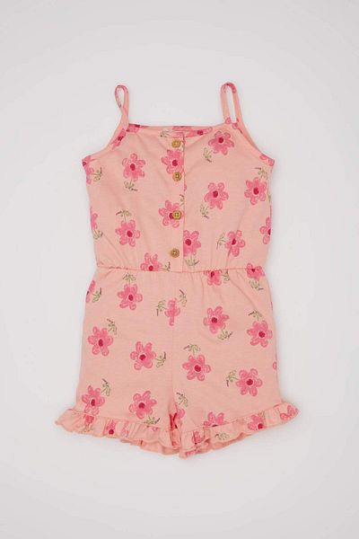 DeFacto Patterned Short Baby Girl Jumpsuit - C0077A524SM