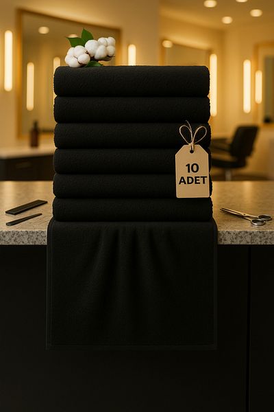 SHAL HOME 100% Cotton 10-Piece 50*90cm Hand & Face Towel Set