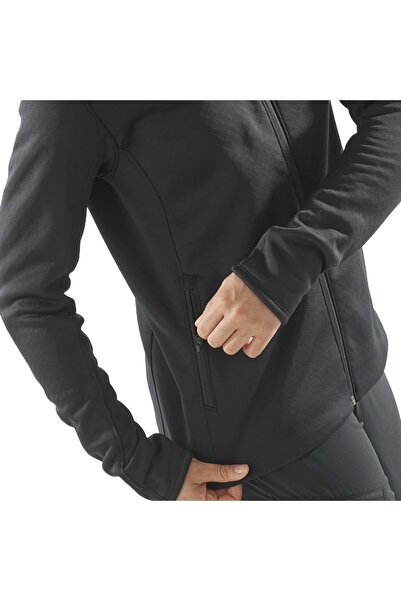 Salomon Sntial Midfleece Fz Hd Women Black Fleece Women Fleece Lc2293600