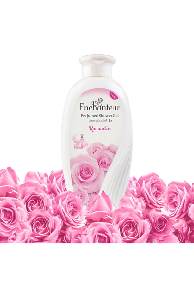 ENCHANTEUR جل استحمام رومانسي 250 مل - غسول للجسم برائحة الورد والياسمين الفاخرة