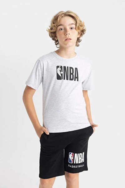 DeFacto Футболка з коротким рукавом з логотипом NBA для хлопчиків - C4258A824HS