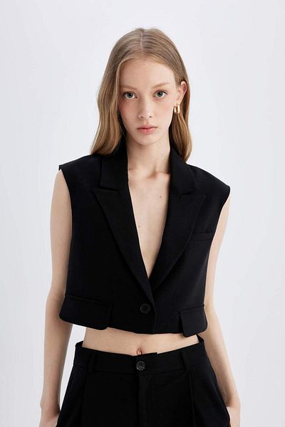 DeFacto Model Crop Blazer vesta D1199AX24SM