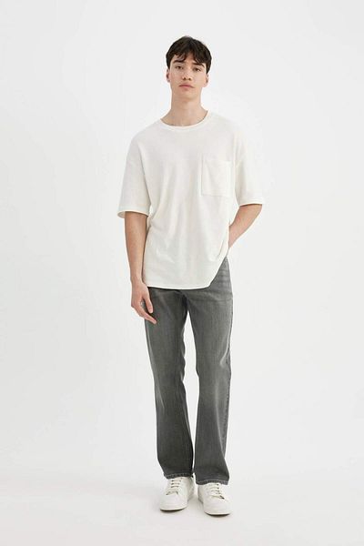 DeFacto Sergio Jeans - Regular Fit, Pipe Leg, C7092AX24SP