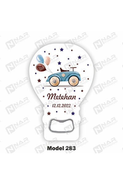 Nar Promosyon 75 Adet Balon Açacak Magnet Hediyelik - Arkası Mıknatıslı - Yan...