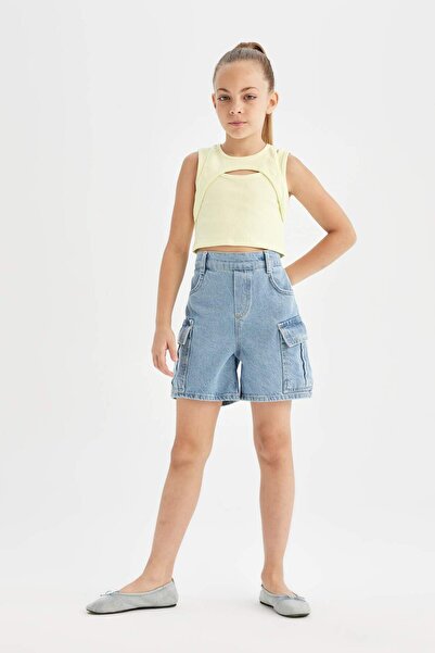 DeFacto Κοριτσίστικο Jean Shorts Cargo C5226A824SM