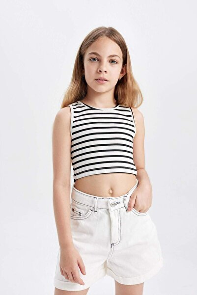 DeFacto Kız Çocuk Pamuklu Şort C9300A824SM