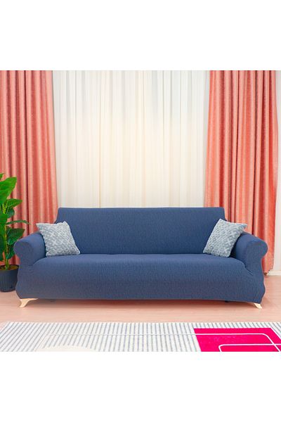 elgeyar Flexible Jacquard 3θέσιος καναπές - Μοτίβο με ράβδο, χωρίς φούστα, κάλυμμα καναπέ και καναπέ-κρεβάτι