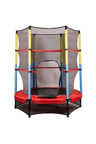 IMK Trambulina pentru copii, 140 cm, roșu-albastru, set de siguranță, 6+ ani