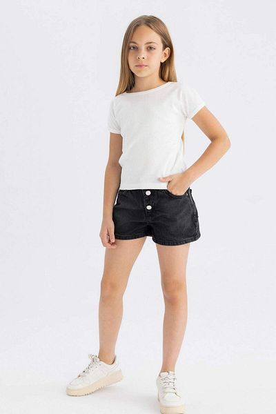 DeFacto Girl's Jean Fit Mom Shorts - D1712A824SM