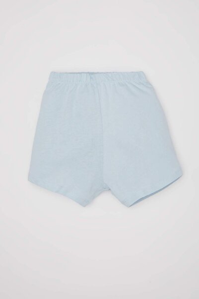 DeFacto Kız Bebek 4lü Pijama Takımı Baskılı Kısa Kollu Penye Üst Şort C3485A524HS