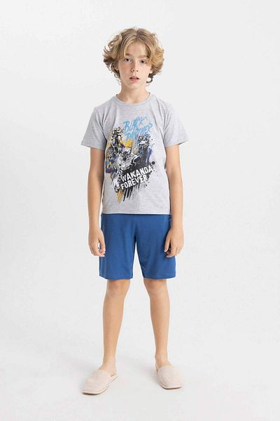 DeFacto Boys' Marvel Pajamas Set Short Sleeve Top Shorts C5505A824Sm
