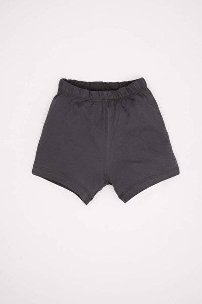 DeFacto Erkek Bebek Pijama Takımı Karanlıkta Parlayan Bisiklet Yaka Penye Baskılı Kısa Kollu Şort C5198A524H
