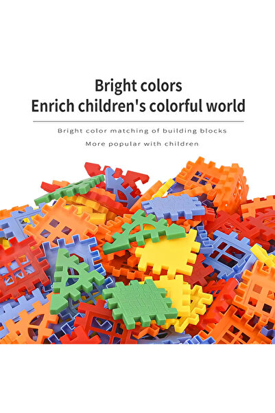 Choice 72 قطعة من ألعاب بناء المنازل للأطفال، مكعبات البناء، ألعاب التجميع، الألغاز، مكعبات الجسيمات الكبيرة، الجدران