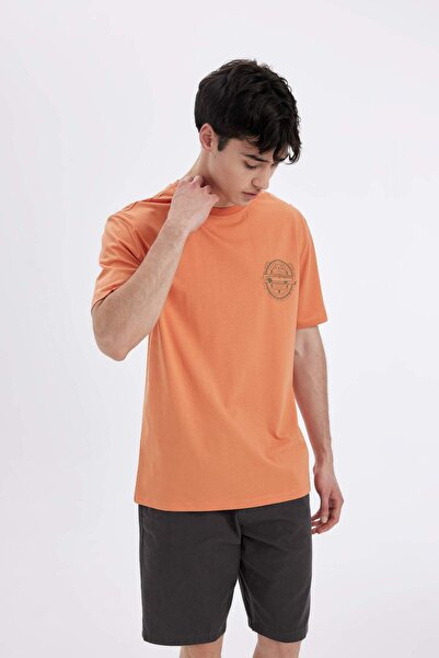 DeFacto Crew Neck Printed Regular Fit Short Sleeve T-Shirt C9224axog191