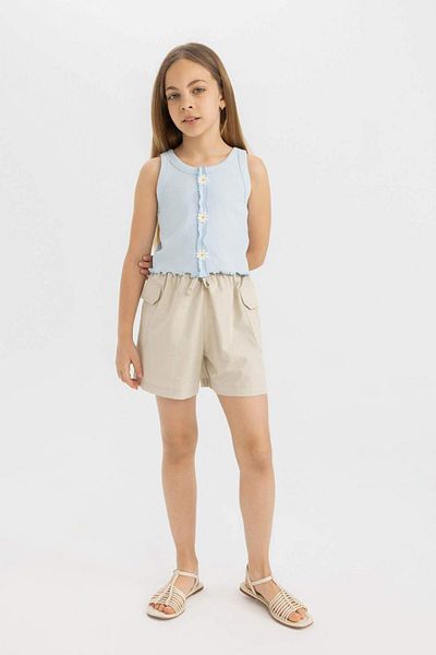 DeFacto Tricou cu flori pentru fete C6629A824HS