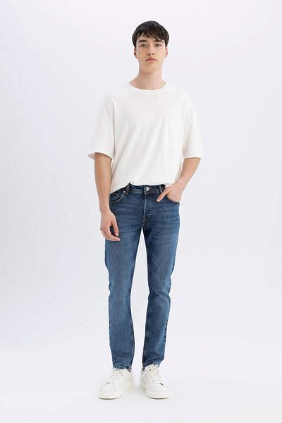 DeFacto Pedro Slim Fit - Regular Waist Skinny Leg Jeans D0010AX24SM