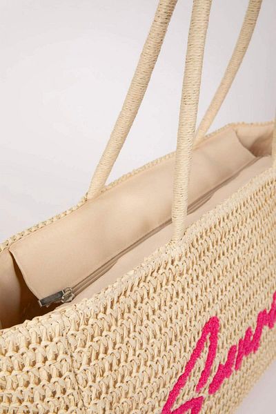 DeFacto Women's Straw Shoulder Bag B9076Axns