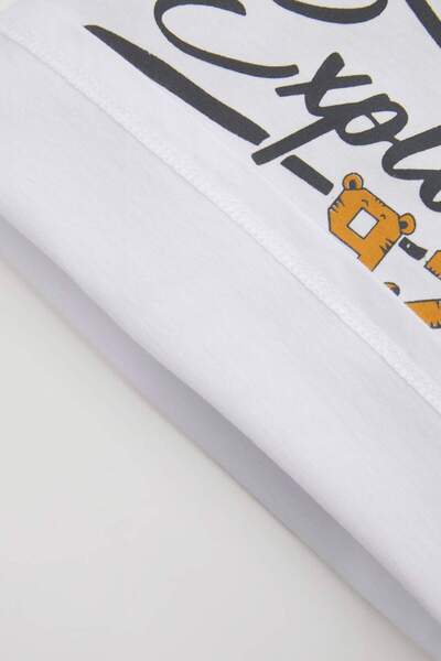 DeFacto Baby Boy 2 Piece Set Printed Short Sleeve T-Shirt Shorts C6090A524Sm