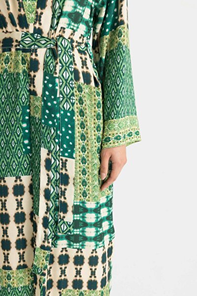 DeFacto Wygodne kimono wiskozowe o kroju - wzorzyste, C9688ax24sm