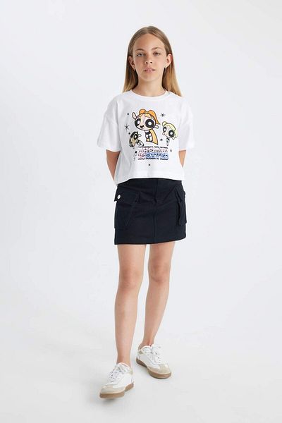 DeFacto Girls Powerpuff Girls Crew Neck Short Sleeve T-Shirt C5940A824Hs