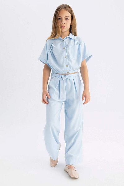 DeFacto Pantaloni fete cu picioare late C0273A824SM