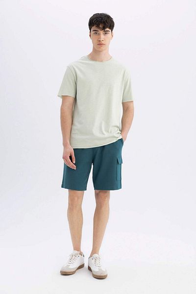 DeFacto Regular Fit Crew Neck Short Sleeve Basic Plain T-Shirt B7755Ax24Sm
