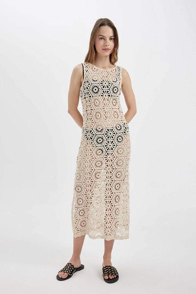 DeFacto Rochie de plajă fără mâneci din dantelă-Fall in Love A0239AX24SM