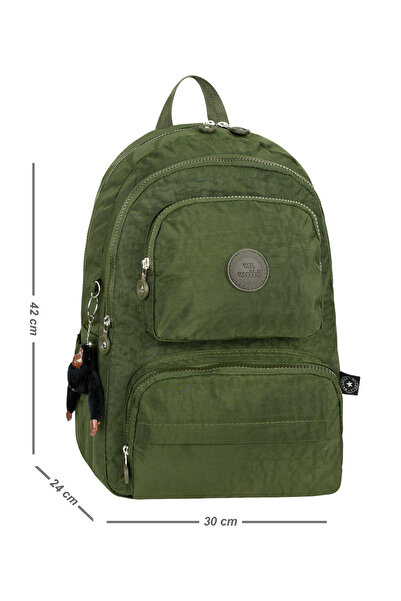 Waddell RoyalGlow Waddell Lüks Krinkıl Kumaş Lise Ve Ortaokul Sırt Çantası, Günlük Krinkıl Sırt Çantası