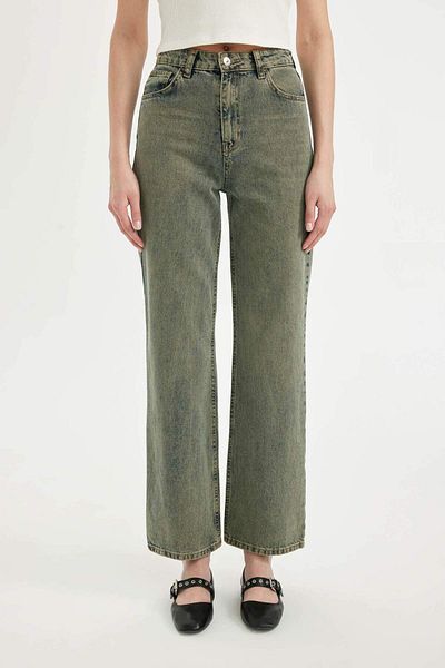 DeFacto Pantaloni de spălat din denim cu talie înaltă anii 90 D1232AX24HS